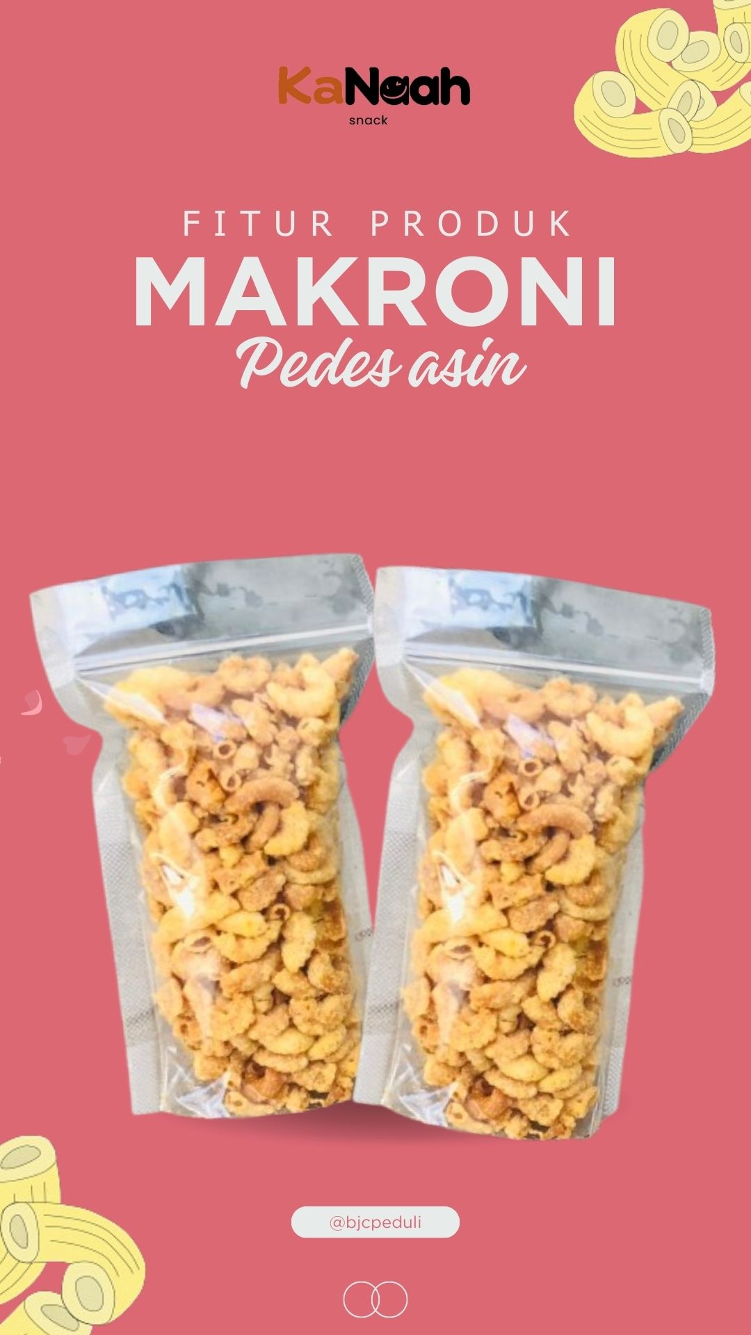 Makroni Pedes asin 85 gr 